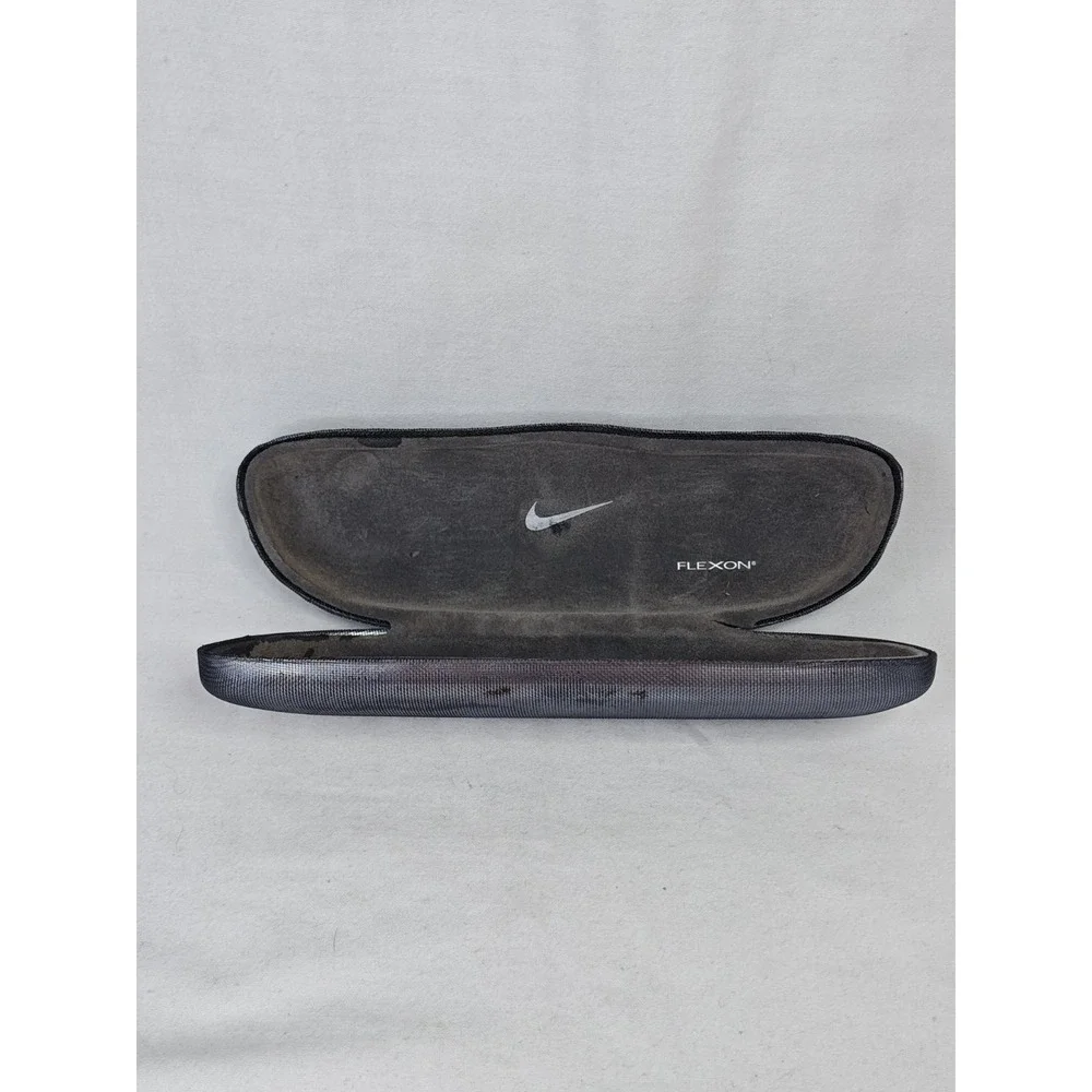 Nike Flexon 4062 001 Black Oval Eyeglass Frames Memory Metal w/ Hard Case